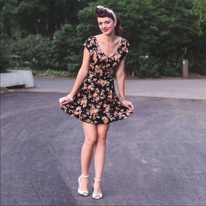 JACK B | Floral Pinup Style Dress